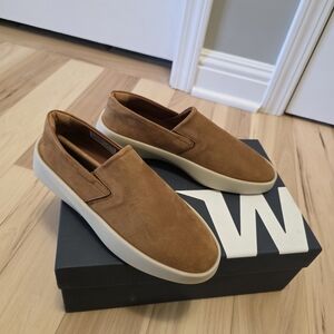 Womens Tan Slip-On Shoes